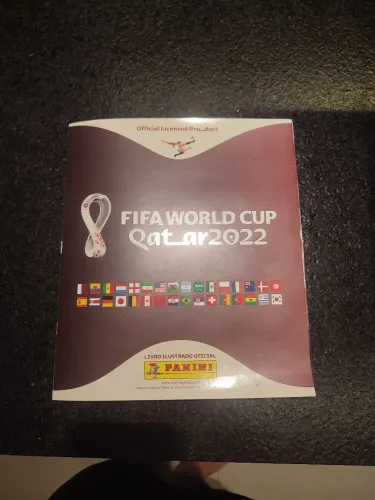 ÁLBUM COPA 2022, BROCHURA +FIGURINHAS RARA