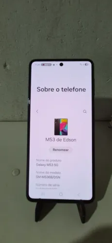 Celular Samsung M53 seminovo por apenas 499,00 reais