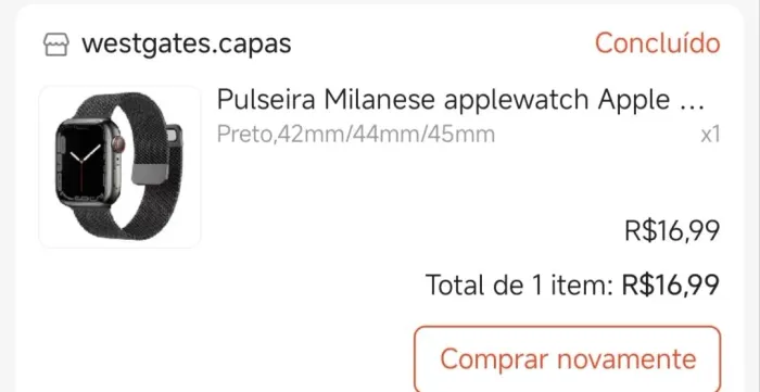 Pulseira milanese applewatch