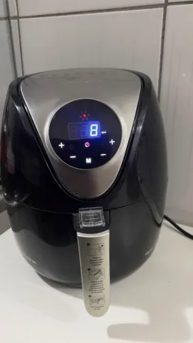Air fryer digital <br>Preto/inox 1500