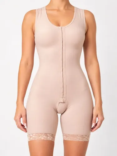 Macaquinho Modelador Contour Slim Novo - Bege Chocolate