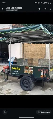 Carrinho reboque para ambulante emplacando 