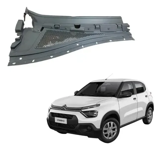 Grade Churrasqueira Citroen C3 L. Esquerda 2023 A 2025 Preto Fosco
