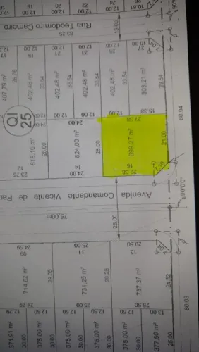 Terreno de Esquina Lago Sul 699m² na Avenida do Duda