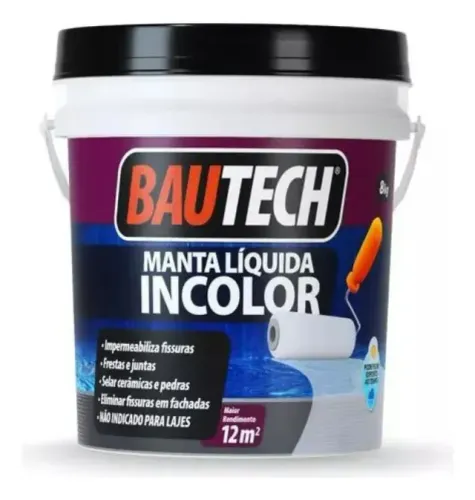 Manta Líquida Incolor 8KG (Impermeabilizante) BAUTECH - R$549,90
