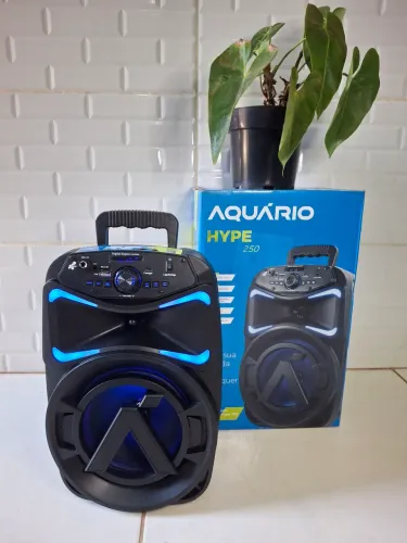 Caixa de Som Aquário Hype 250W Bluetooth | Produto Novo