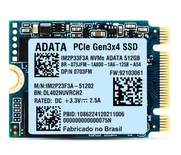 SSD Nvme Adata 512gb PCie Gen3x4 M.2 2280