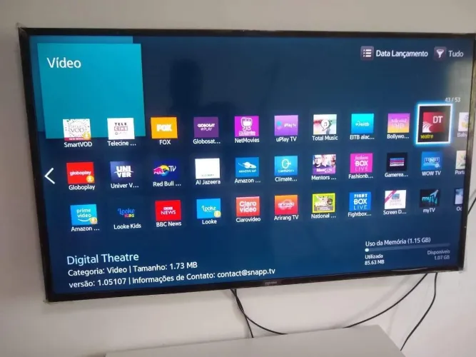Tv smart Samsung de 43 polegadas