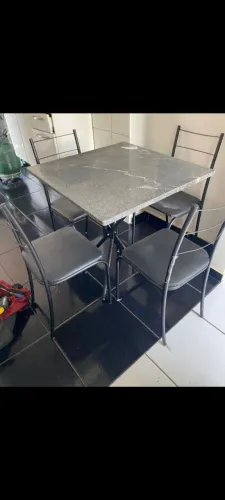 MESA 4 CADEIRA NOVA PRODUTO NA CAIXA/ENTREGA É MONTAGEM GRÁTIS LOJA R&L MOVRIS 
