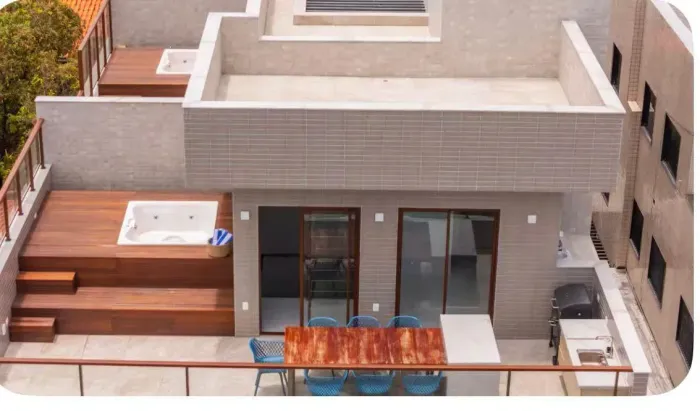 Cobertura Duplex 3 Quartos 100% Mobiliada disponível para Aluguel no Bessa, a 100 metros d