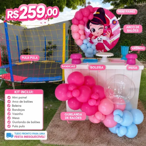 Alugo decoração infantil completa com pula pula
