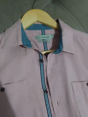 Camisa Social Rosa Claro (P)