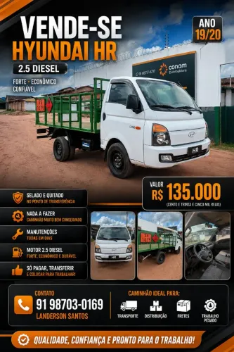 Vende-se HR Yundai turbo 2.5