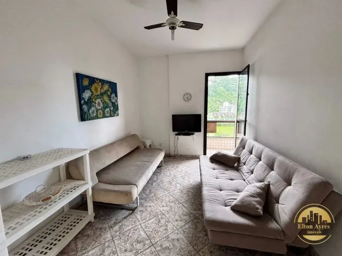 Apartamento 2 dormitórios com sacada e vista Mar em Santos