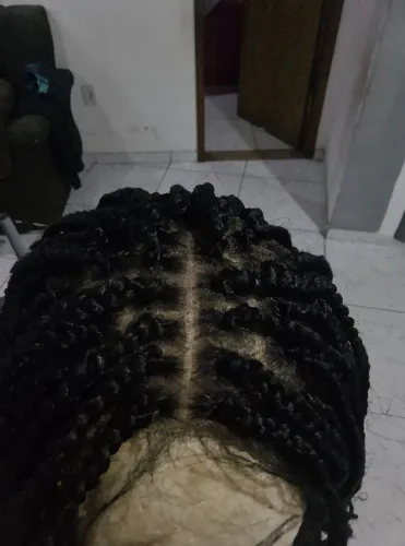 Peruca tranças fácil de usar, super prático