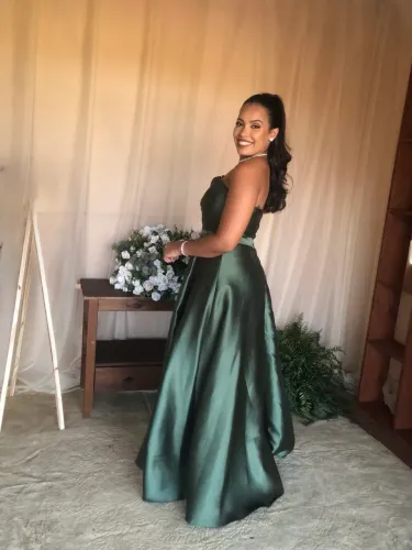 Vestido De Festa/Madrinha Verde Oliva