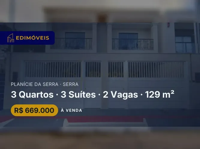 Casa com Projeto Moderno e Acabamento Premium em Planície da Serra