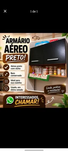 Armário aereo com nicho- seminovo