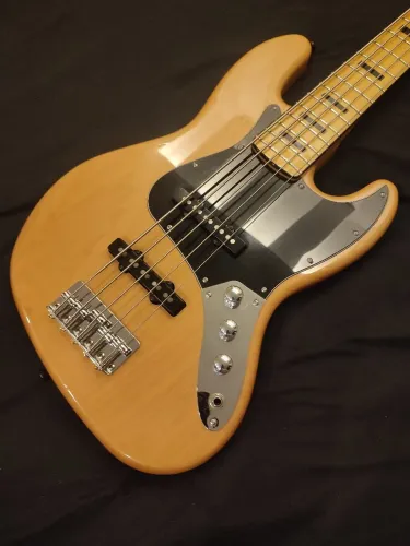 Baixo Fender Squier Jazz Bass Vintage Modified 5 cordas Natural Maple + Circuito Roslen