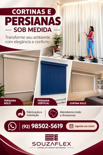 Cortina Rolo Black-out. Entre em contato conosco