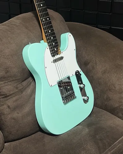 Guitarra Telecaster Studebaker Starliner Surf Green com Captação Pinheiro Pickups