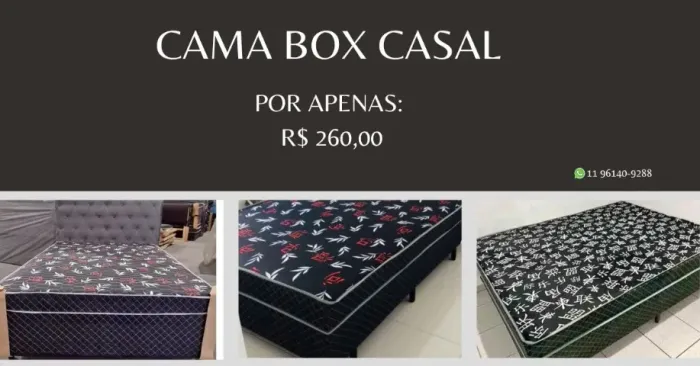 Cama box casal (promoção)