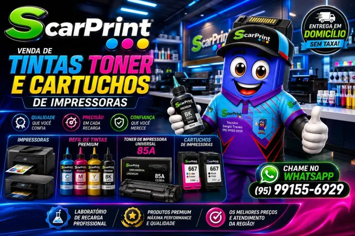Scarprint venda de tintas toner e cartuchos de impressoras 