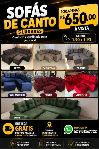 Sofás direto da fábrica