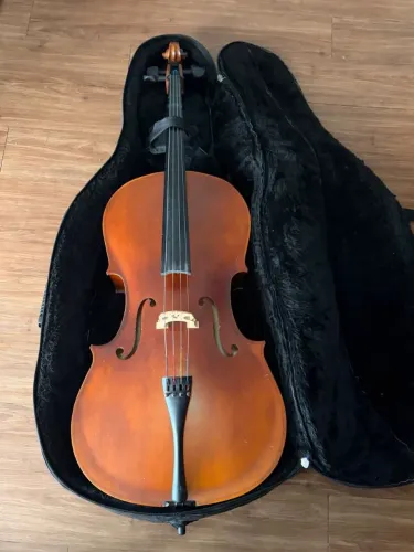 SEMI CASE VIOLONCELO 4/4 COUROTOP CAPOTA+PELUCIA