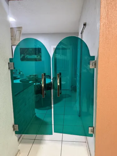 Porta de bang bang de vidro temperado