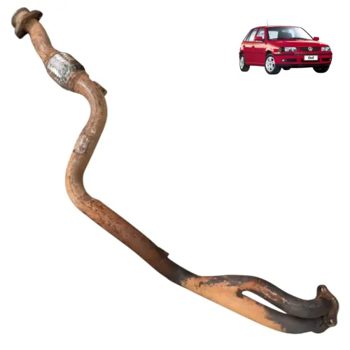 Tubo primário coletor escape VW Gol 1.0 16v 2000 2001 2002