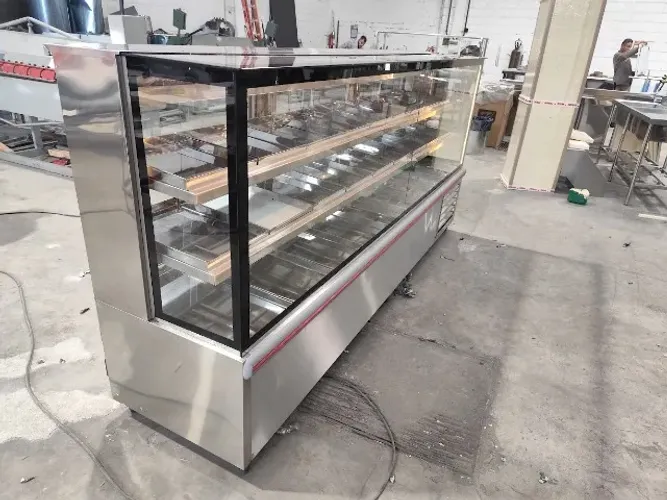 Vitrine Estufa 1200mm Inox Aquecimento Profissional