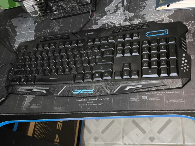 Kit teclado e mouse e headset gamer