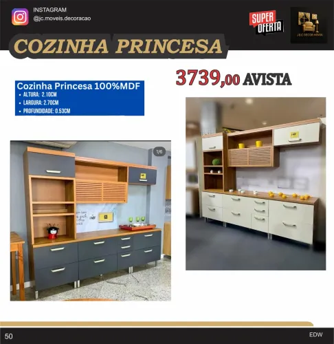 COZINHA COMPLETA PRINCESA MDF