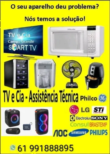 Consertos em eletroeletrônicos TVs em geral 