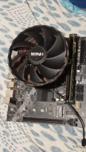 Kit placa mae + memoria + proecessador e cooler