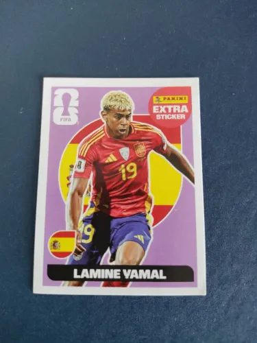 Figurinha Extra Sticker Roxa - Yamal - Copa do Mundo 2026