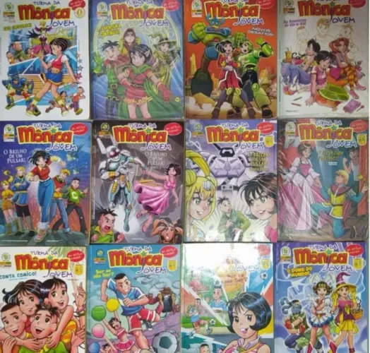 Vendo quadrinhos da Turma da Mônica Jovem geração antiga Vol 1 ao 100