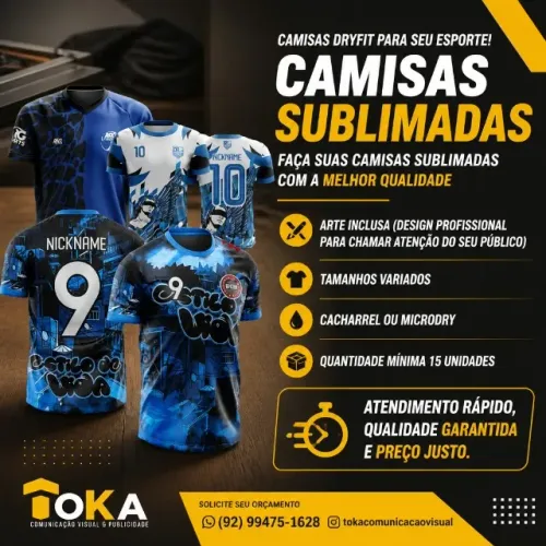 CAMISAS DRYFIT PARA SEU ESPORTE.