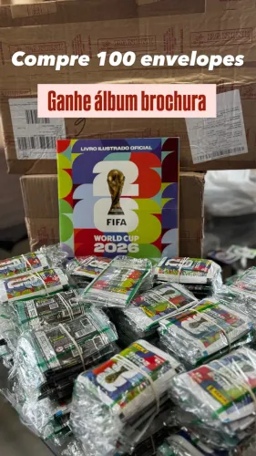 Envelopes figurinhas Copa do Mundo 2026