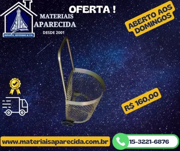 Carrinho Feira Telao Reforcado