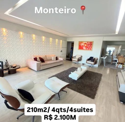 Apartamento de Alto Padrão à Venda em Casa Forte | 210 m², 4 Suítes e 3 Vagas