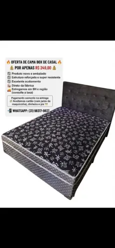 CAMA BOX DE CASAL PREÇO DE FABRICA