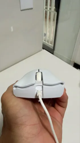 Mouse Gamer Razer DeathAdder Essential Branco - 6400 DPI - Excelente Estado