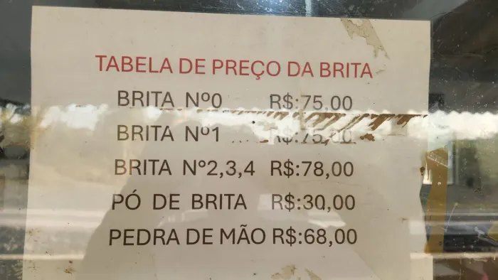 Faço carregamento do britador para balsas