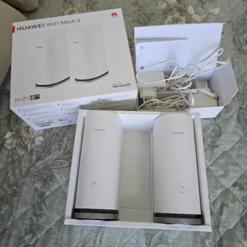 Roteador Wi-fi 6 Plus Huawei Ws8100 Sistema Mesh 3 Gigabit Ax3000 Pack Com 2 Unidades