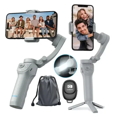 Estabilizador Gimbal De Celular,estabilizador Celular De Cardan Portátil E Dobrável De 3 E