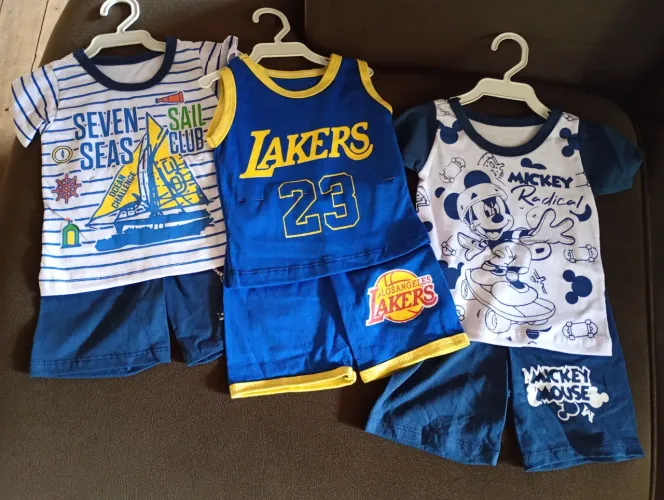 Conjunto infantil até 06 meses, 3 por