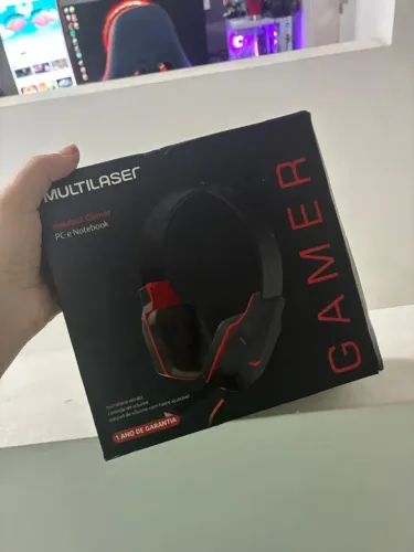 Headset Gamer Vermelho Lacrado