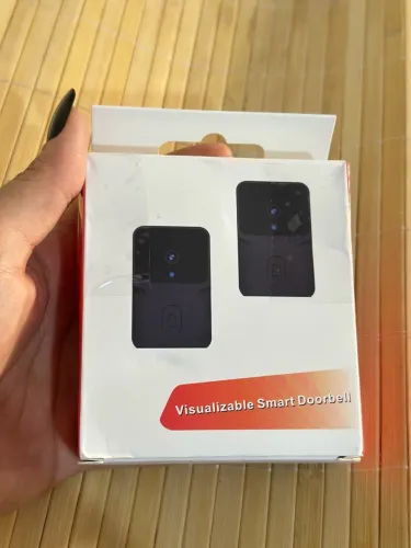 Campainha Com Câmera Vídeo Porteiro Sem Fio Wi-Fi HD Inteligente Smart Home Recarregável